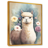 Flower Alpaca Watercolour V