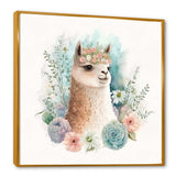 Flower Alpaca Watercolour VI