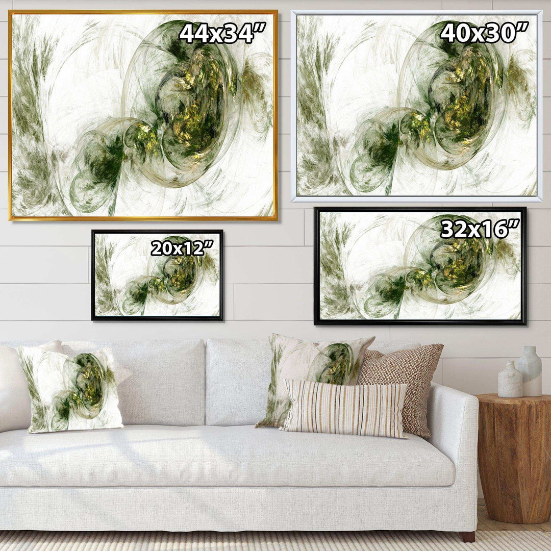 Colored Smoke Green - Modern Living Room Wall Decor