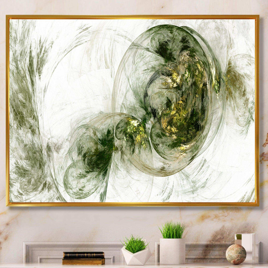 Colored Smoke Green - Modern Living Room Wall Decor