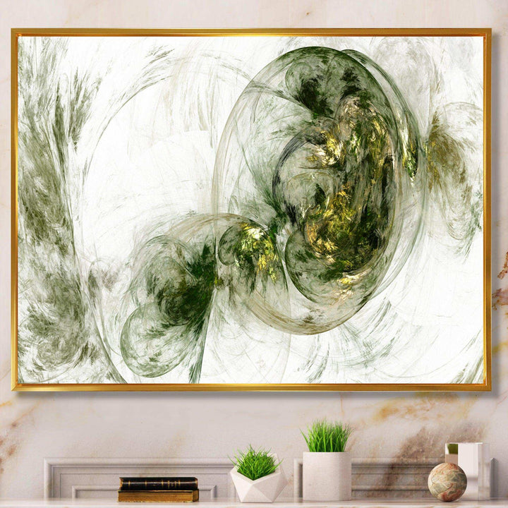 Colored Smoke Green - Modern Living Room Wall Decor