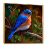 Beautiful Bright Bluebird On A Branch I