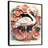 White Flamingo On Pink