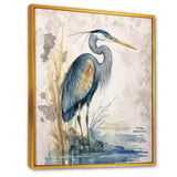 Heron By The Waterside Watercolour I