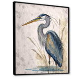 Heron By The Waterside Watercolour II