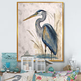 Heron By The Waterside Watercolour II