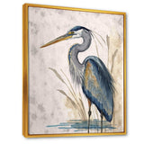 Heron By The Waterside Watercolour II