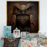 Wise Owl In Earth Tones I