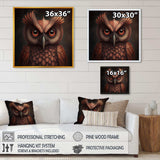 Wise Owl In Earth Tones II