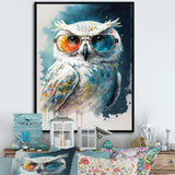 Cool White Owl With Funky Sunglasses II