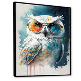 Cool White Owl With Funky Sunglasses II