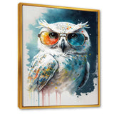 Cool White Owl With Funky Sunglasses II