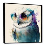 Cool White Owl With Funky Sunglasses III