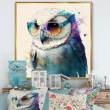 Cool White Owl With Funky Sunglasses III