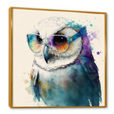 Cool White Owl With Funky Sunglasses III