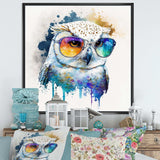 Cool White Owl With Funky Sunglasses IV