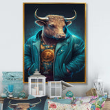 Fancy Bitcoin Bull With Bitcoin Chain I