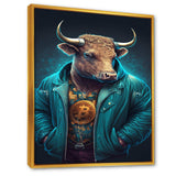 Fancy Bitcoin Bull With Bitcoin Chain I