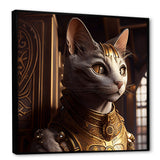 White Cat In Golden Armour