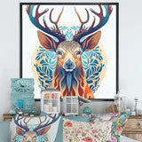 Wild Buck In Blue And Brown