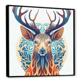 Wild Buck In Blue And Brown