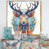 Wild Buck In Blue And Brown