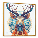 Wild Buck In Blue And Brown