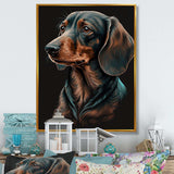 Dachshund On Black I