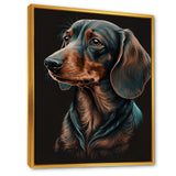 Dachshund On Black I