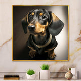 Portrait Of A Black Glam Dachshund I