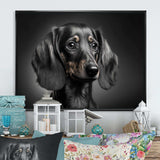 Portrait Of A Black Dachshund I