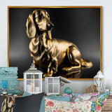 Golden Glam Dachshund I