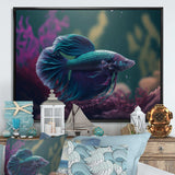 Magnificent Bettafish In Shades Of Blue And Purple I