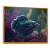 Magnificent Bettafish In Shades Of Blue And Purple I