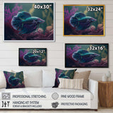 Magnificent Bettafish In Shades Of Blue And Purple I