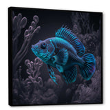 Mysterious Tropical Blue Fish In Tones Of Blue I