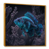 Mysterious Tropical Blue Fish In Tones Of Blue I