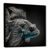 Mysterious Tropical Blue Fish In Tones Of Blue II