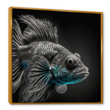 Mysterious Tropical Blue Fish In Tones Of Blue II