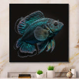 Mysterious Tropical Blue Fish In Tones Of Blue III