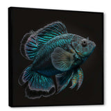 Mysterious Tropical Blue Fish In Tones Of Blue III