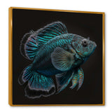 Mysterious Tropical Blue Fish In Tones Of Blue III