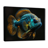 Tropical Blue Fish In Shades Of Blue And Orange I