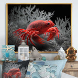 Red Deepsea Crab In Red And Black I