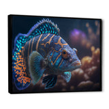 Beautiful Mandarin Fish In Shades Of Blue I