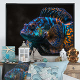 Beautiful Mandarin Fish In Shades Of Blue VII