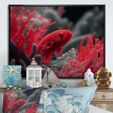 Black And Red Tropical Fish VI