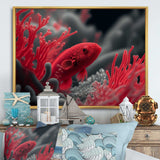 Black And Red Tropical Fish VI