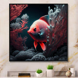 Tropical Fish In Shades Of Red And Blue I