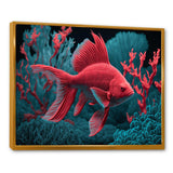 Tropical Fish In Shades Of Red And Blue III